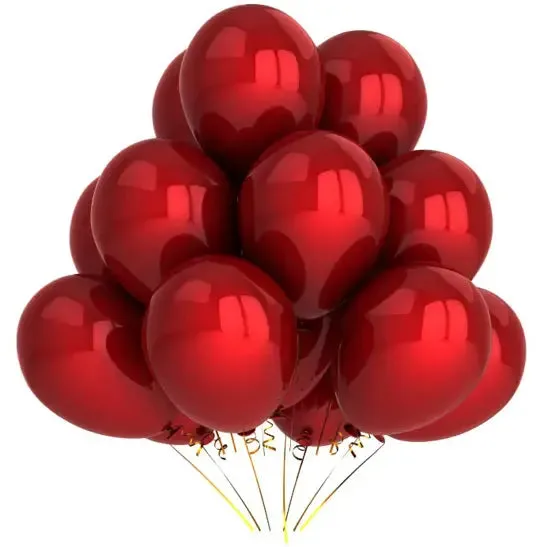 12" Helium Grade Metallic Balloons - 100/Bag