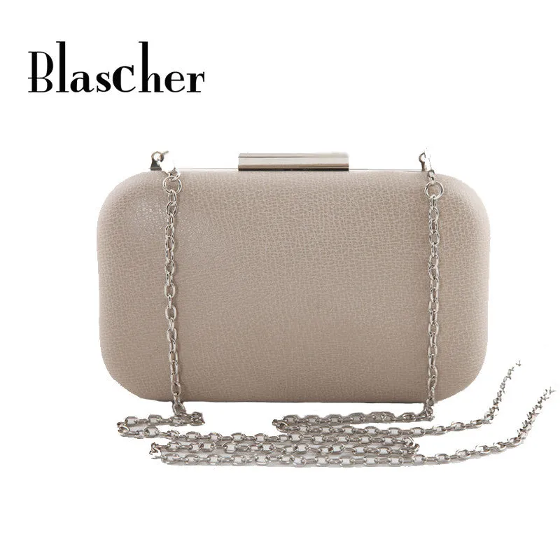 2017 New Famous Designers candy-color Women PU Leather Bag Mini Clutch Bag Wedding Socialite Banquet Hand Bag HBF15