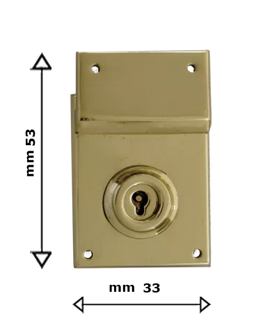 33A - key lock for briefcase