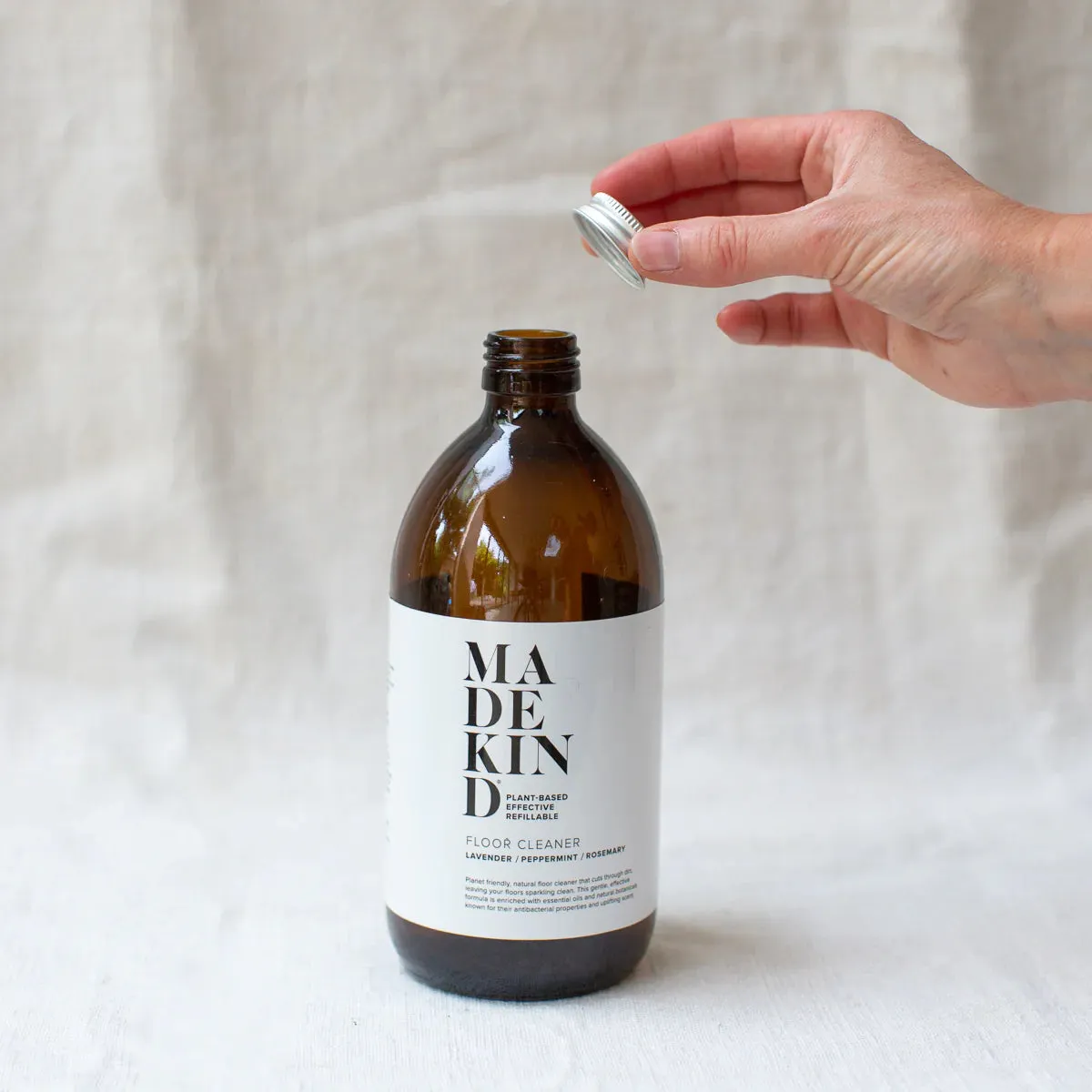 500ml Empty Glass Bottle for MadeKind Natural Cleaning Refills