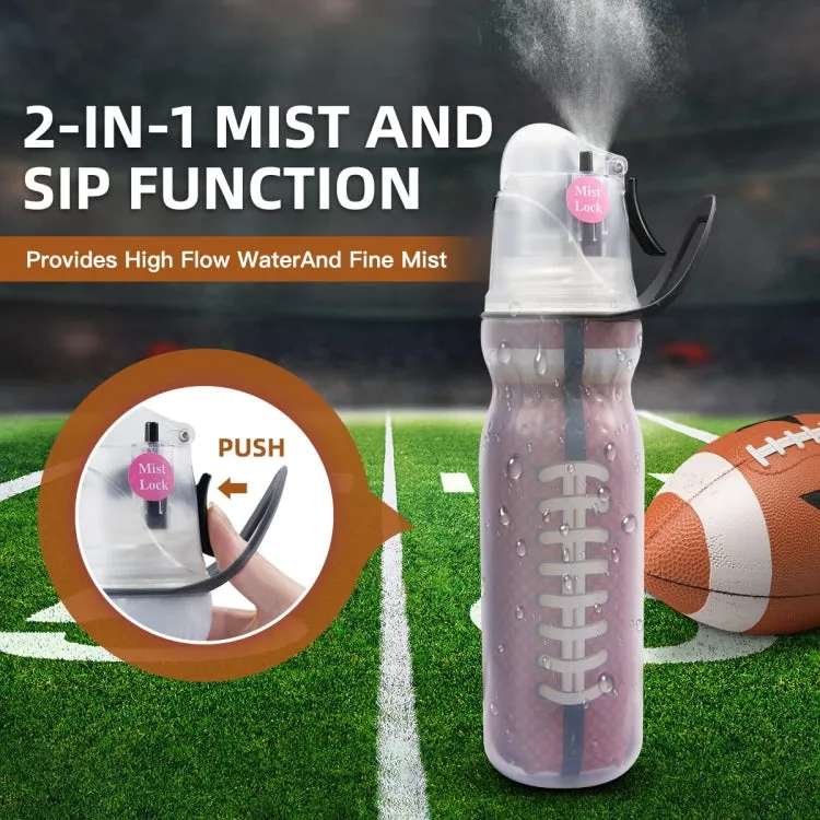 590ml Summer Outdoor Sports Training Spray Cooling Water Cup, Color: Colorful 3-layers