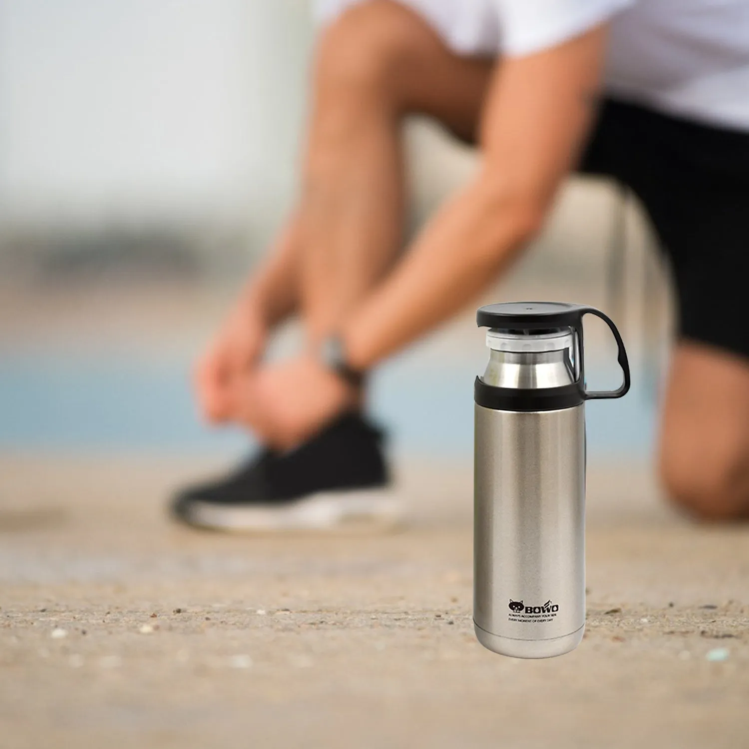 6959 Stainless Steel Thermos Water Bottle | 24 Hours Hot and Cold | Easy to Carry | Rust & Leak Proof | Tea | Coffee | Office| Gym | Home (350ml)