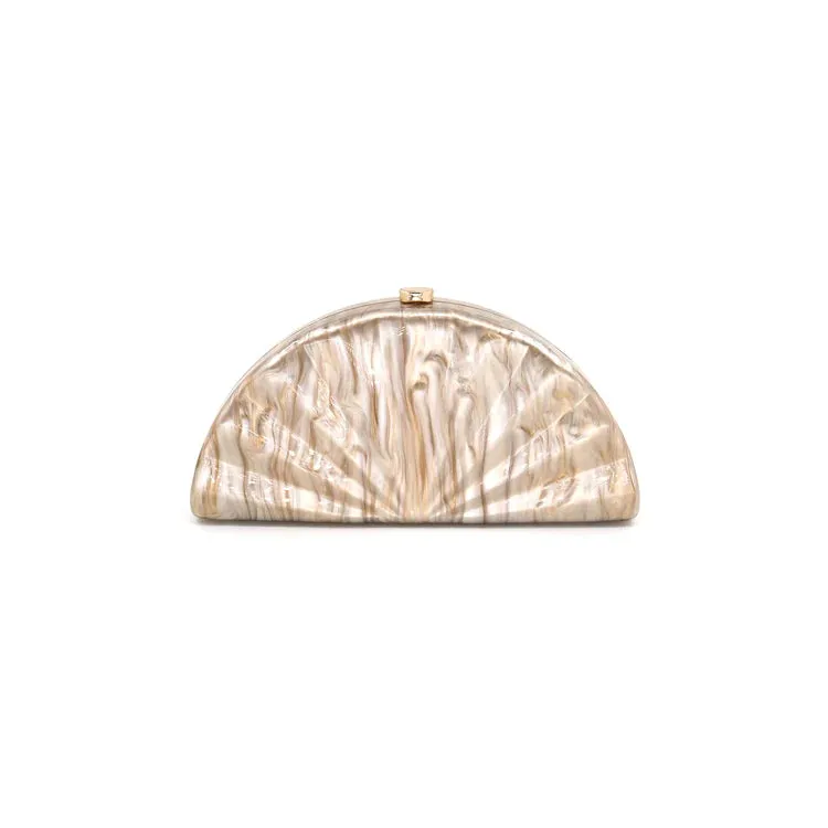 Acrylic Fan Shaped Evening Bag