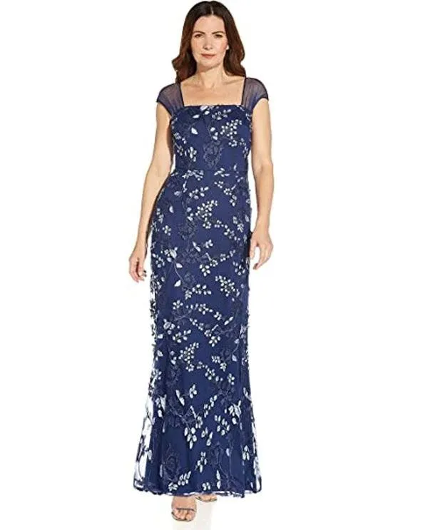 Adrianna Papell AP1E209256 P Long Formal Dress