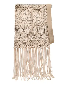 Alberta Ferretti Braided Fringe-Detail Shoulder Bag