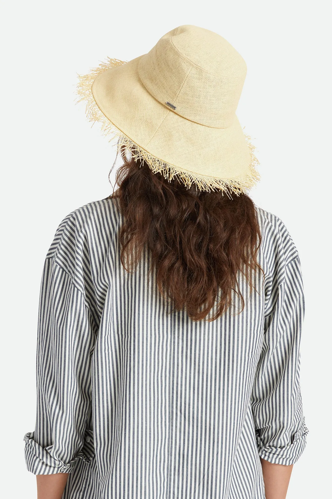 Alice Straw Bucket Hat - Tan