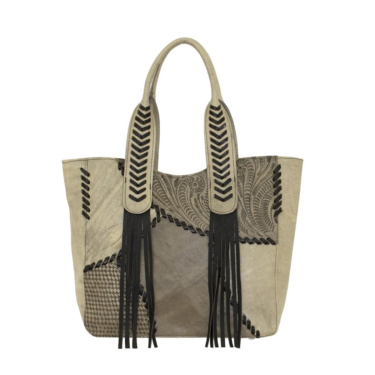 American West Gypsy Patch Large Zip-Top Tote Style 1752915