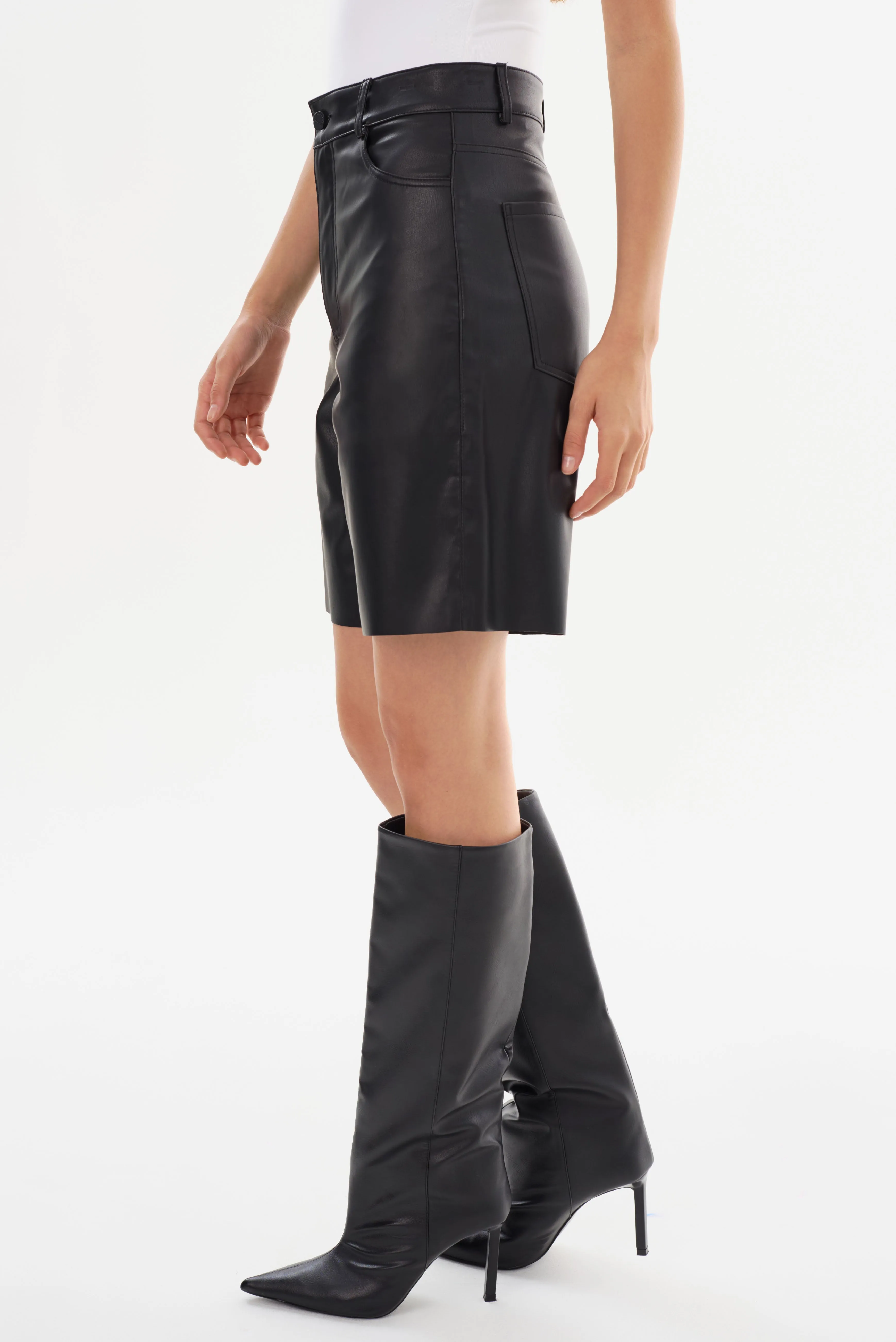 ARAE | Faux Leather Shorts