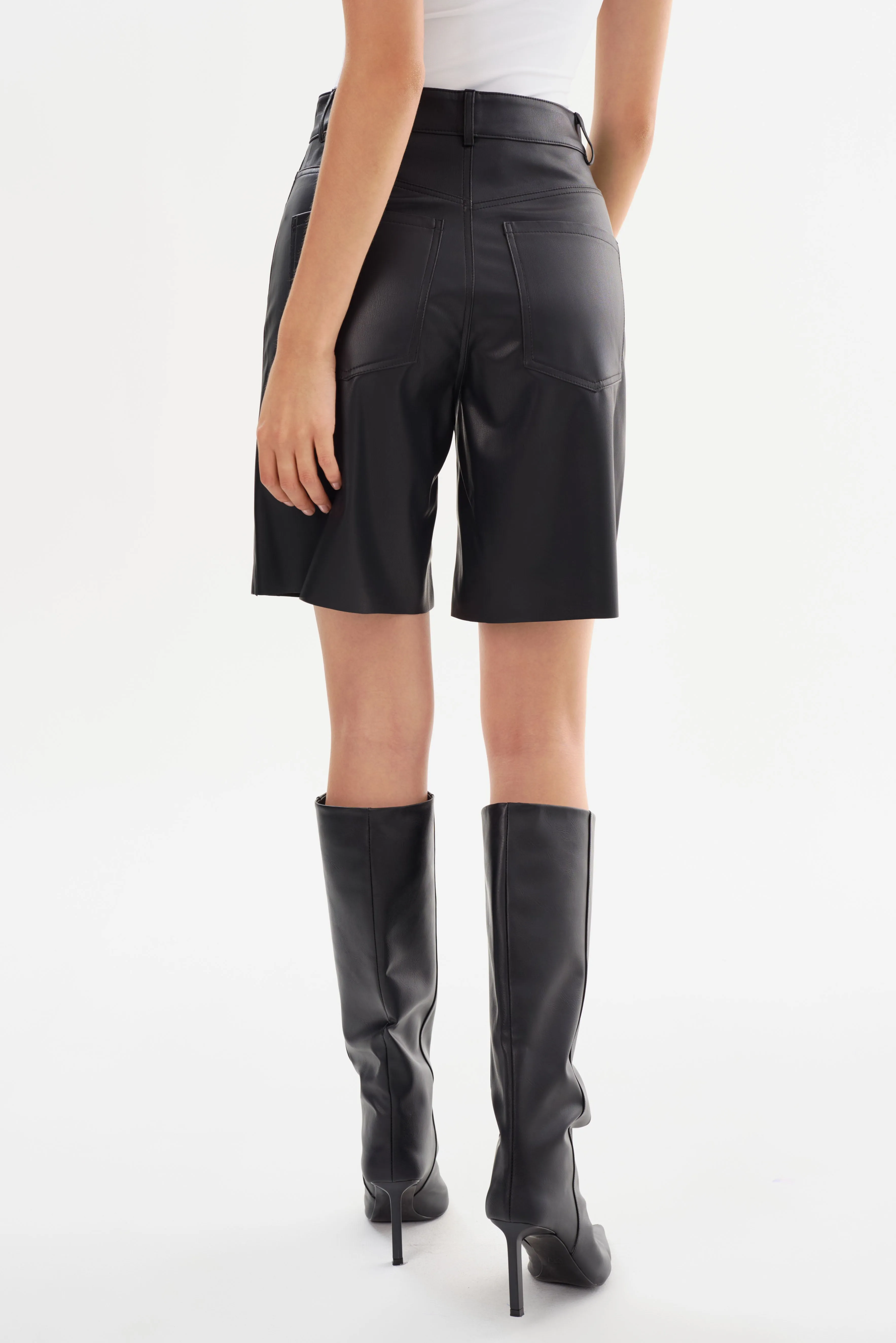 ARAE | Faux Leather Shorts