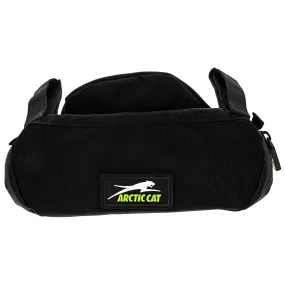 Arctic Cat 6639-716 Custom Black Handlebar Bag Lightweight Zip Close Snowmobiles