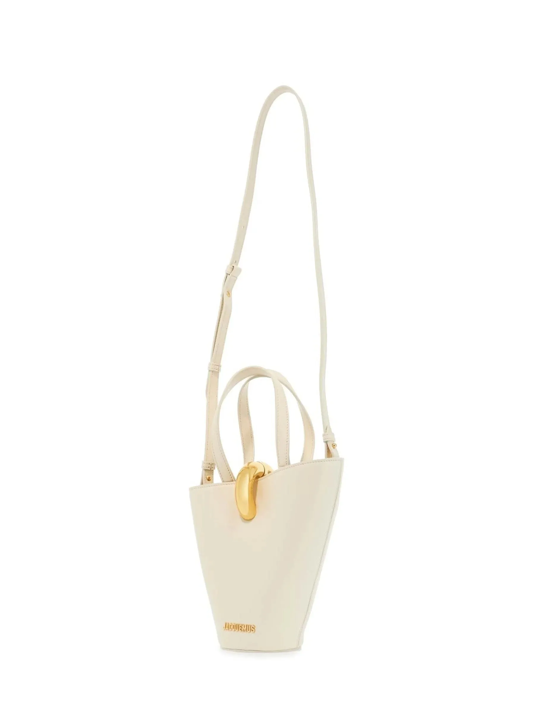 Asymmetric Leather Bucket Bag