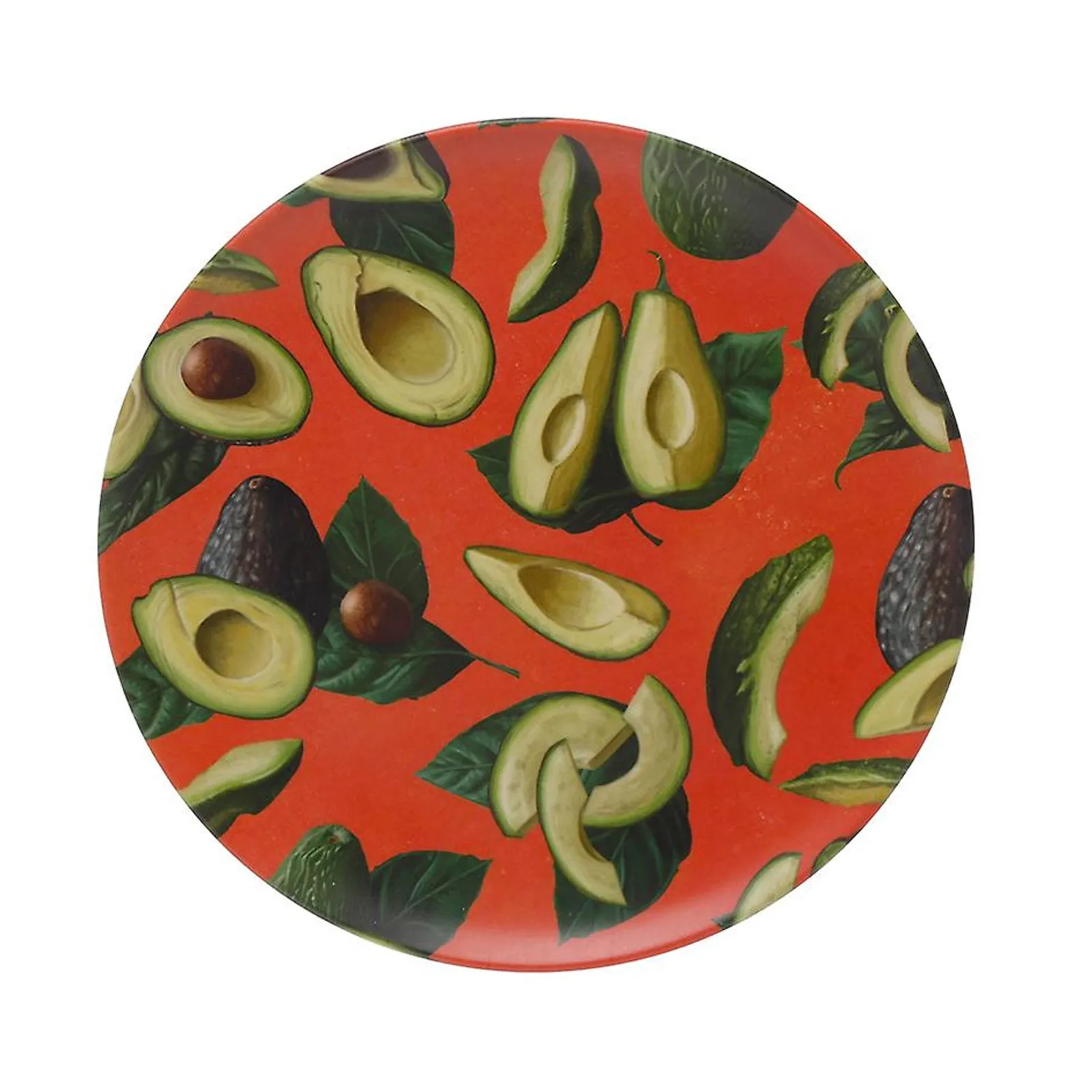 Bamboo Composite Avocado Reusable Plates 4pk