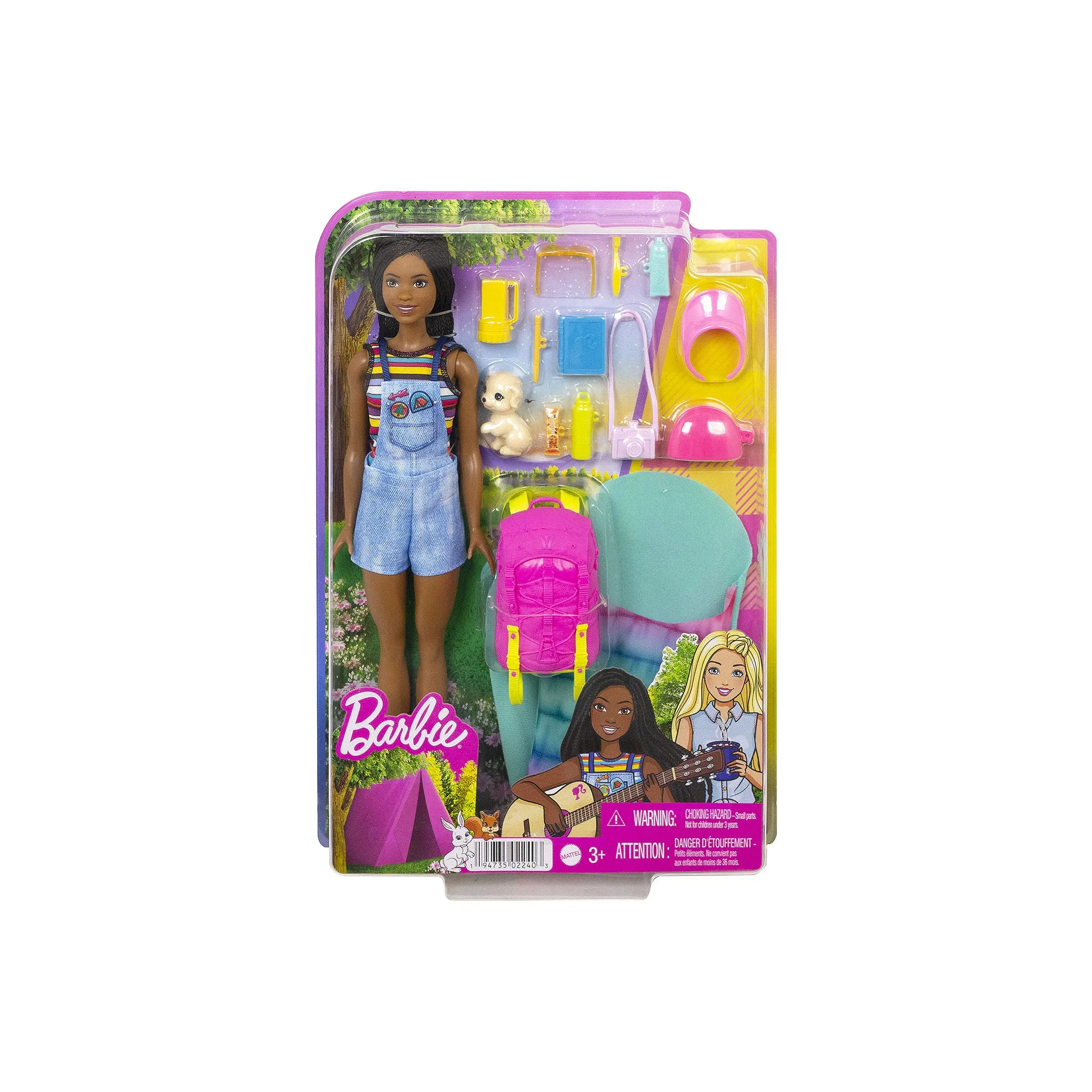 Barbie HDF74 It Takes Two "Brooklyn" Camping Doll with Pet Puppy And Accessories Set