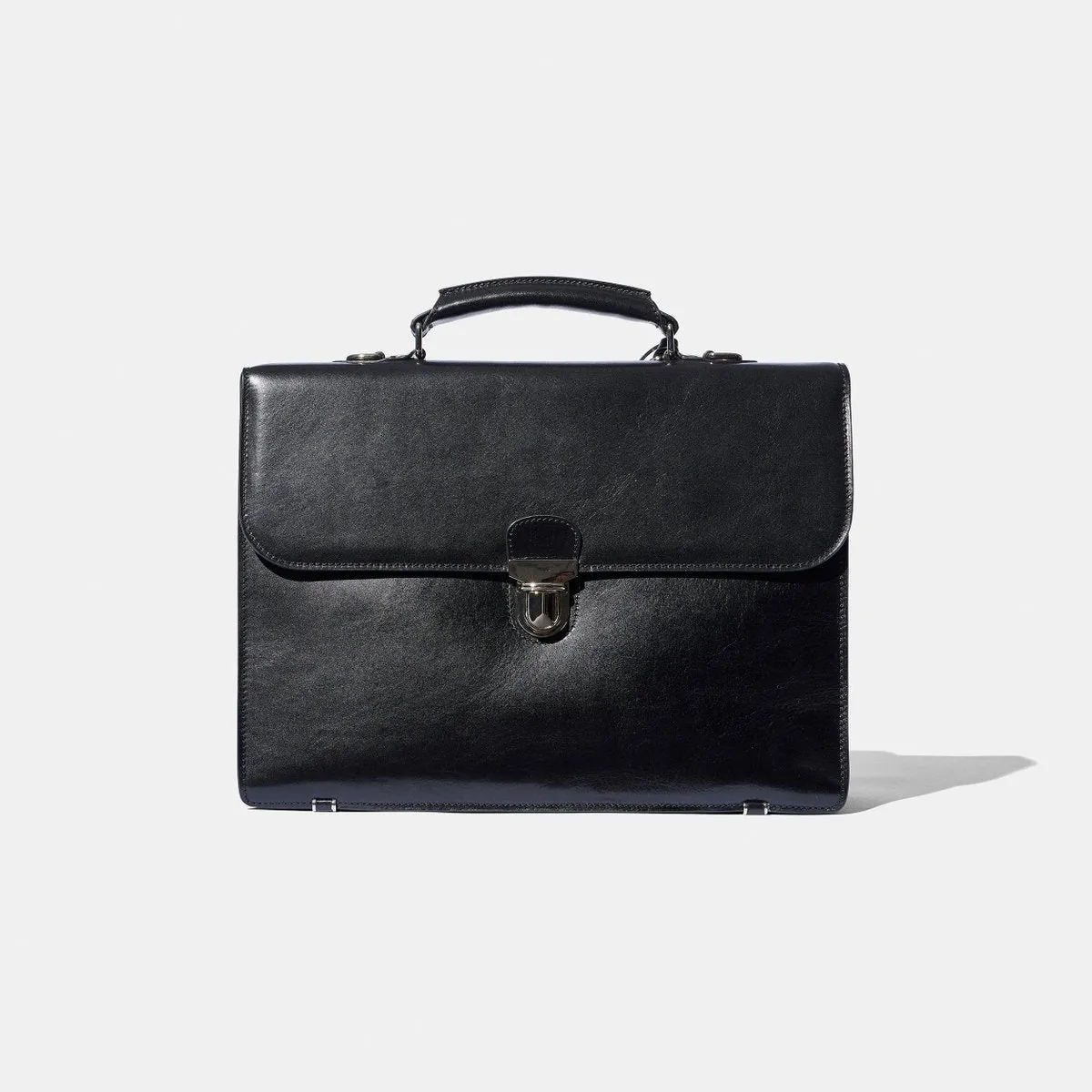 Baron - Briefcase Black Leahther