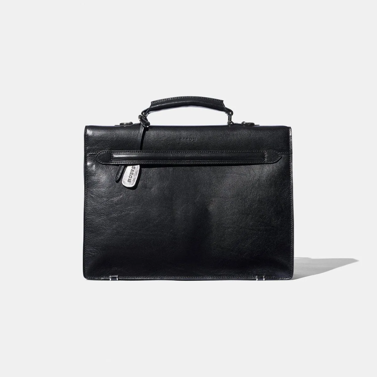 Baron - Briefcase Black Leahther