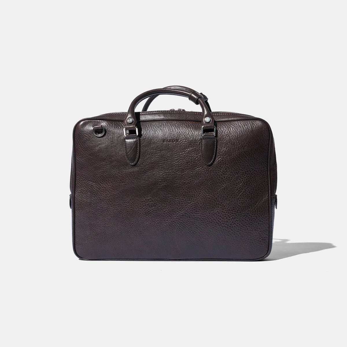 Baron - Slim Briefcase BROWN GRAIN LEATHER