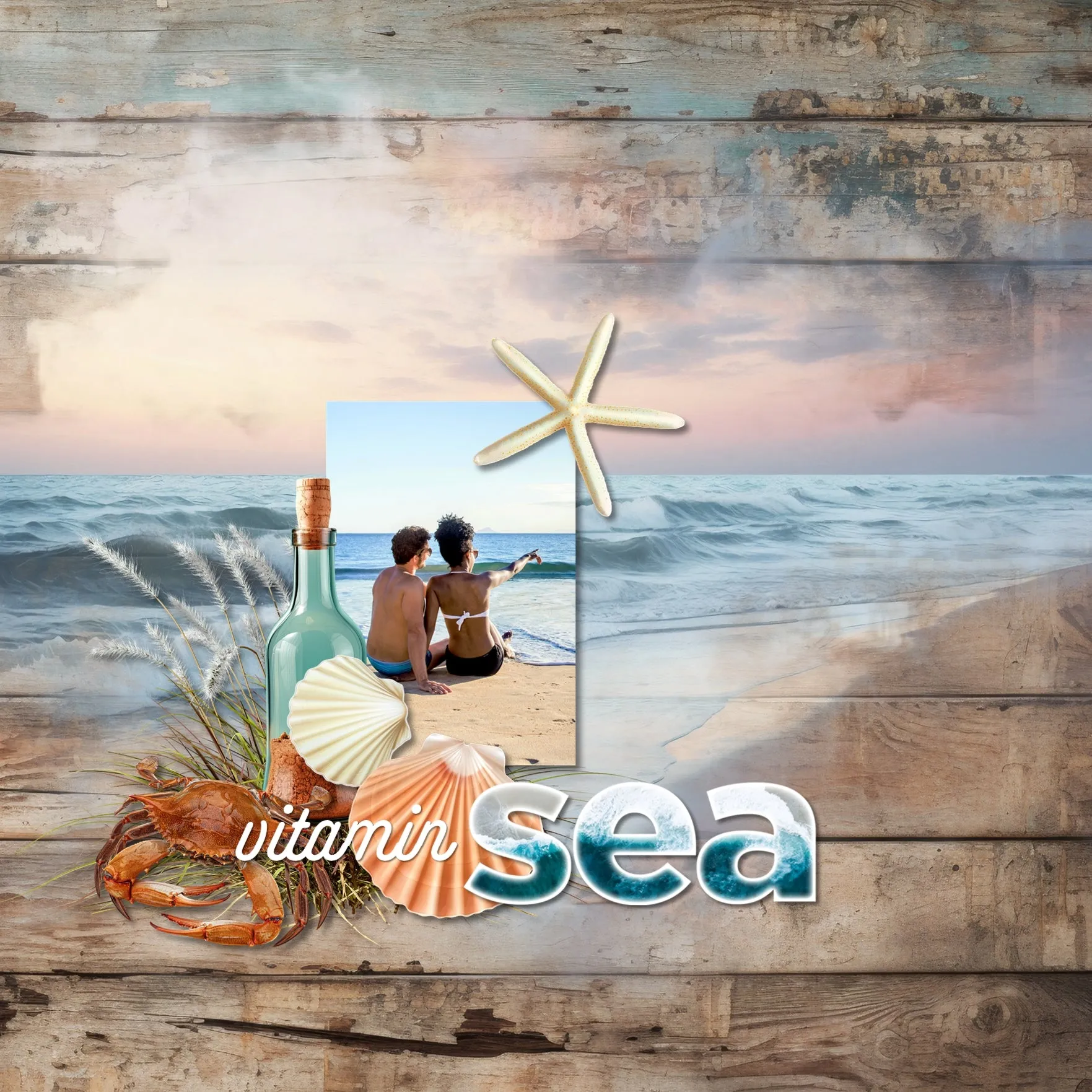 Beach 2 Digital Scrapbook Bundle