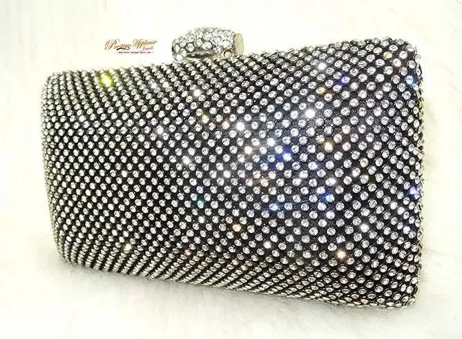 Beautiful Black Clutch Party Clutch Evening Party Cocktail Purse for women