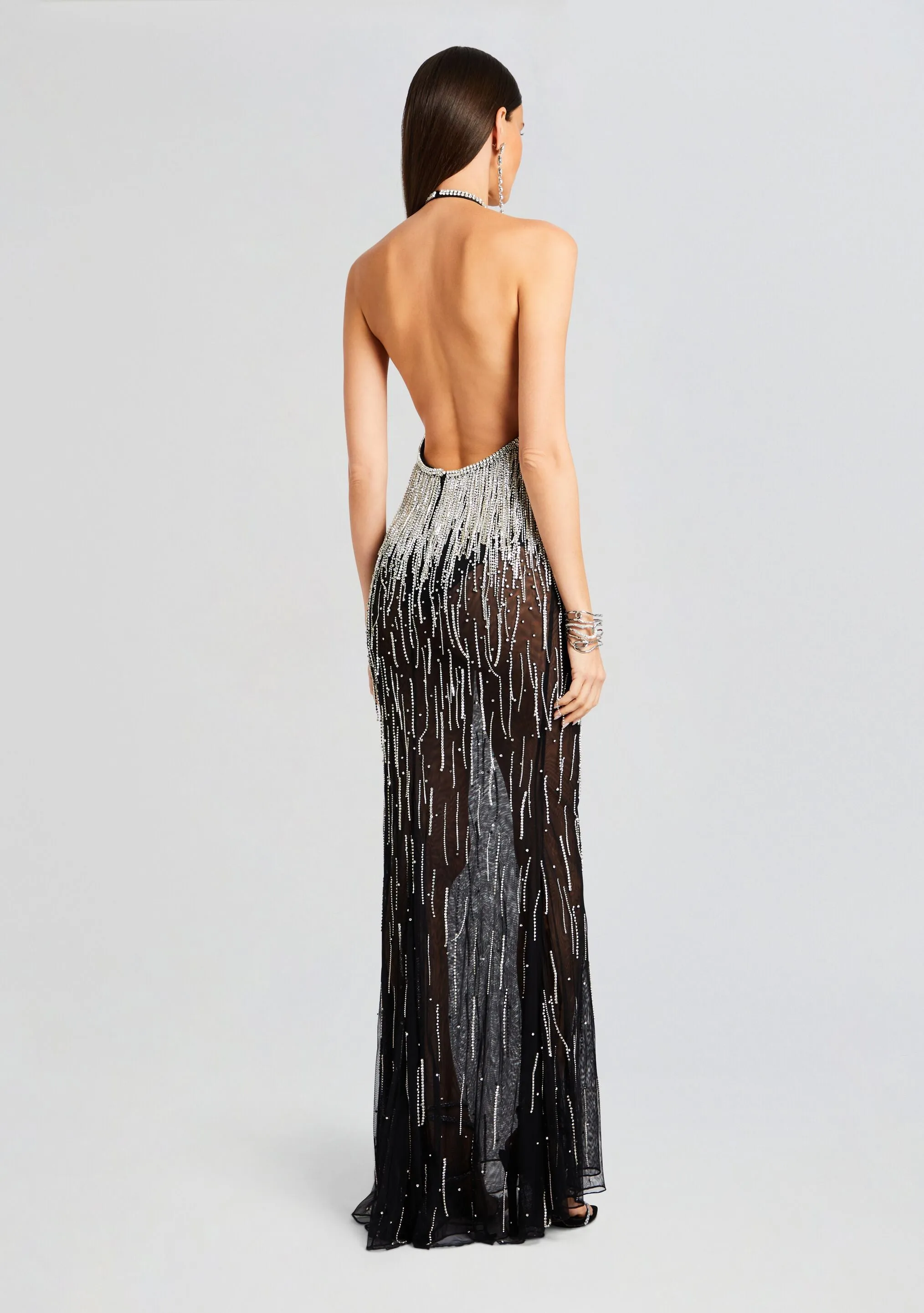 Belle Embellished Fringe Dress