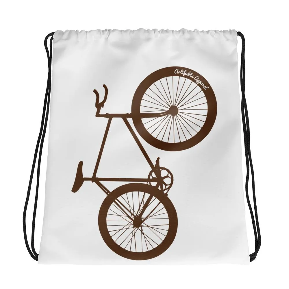 Big Wheelie Bicycle Drawstring bag