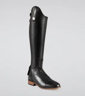 Bilancio Ladies Leather Field Tall Riding Boot Black (Wide Calf)