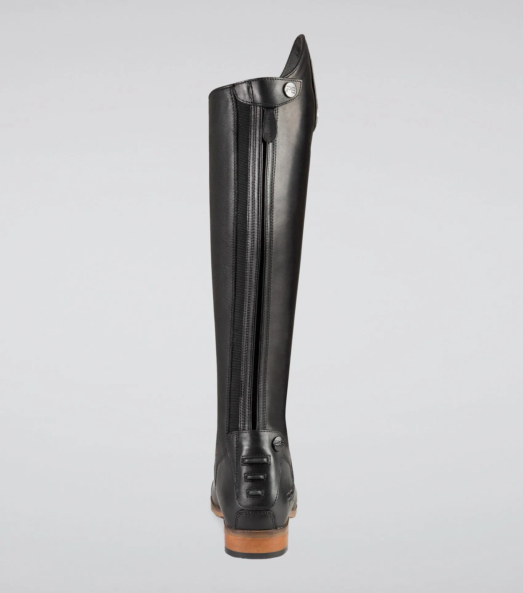 Bilancio Ladies Leather Field Tall Riding Boot Black (Wide Calf)