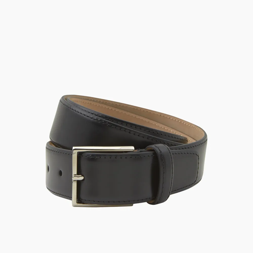 Black Nubuck Leather Evening Belt