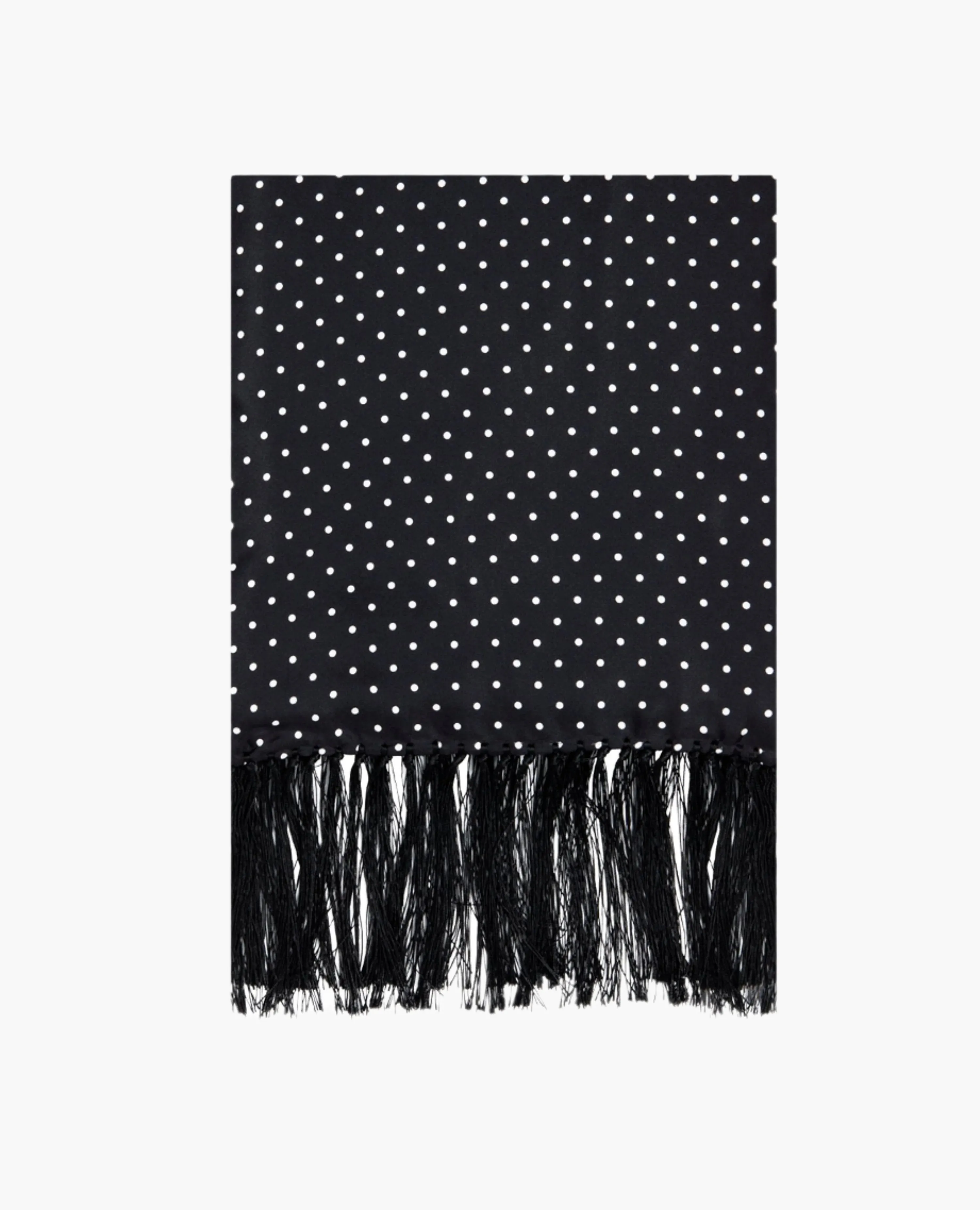 Black Velvet Spot Evening Scarf