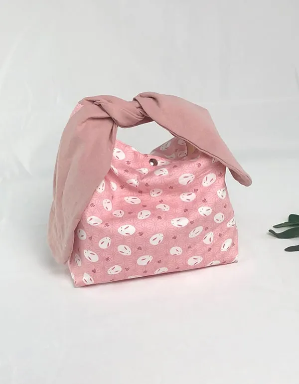 Bunny Ear Flower Canvas Lunch Bag