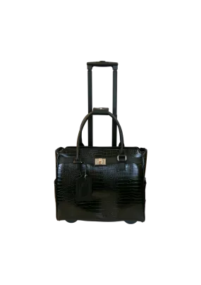 Cabrelli Cassandra Croc Roller briefcase