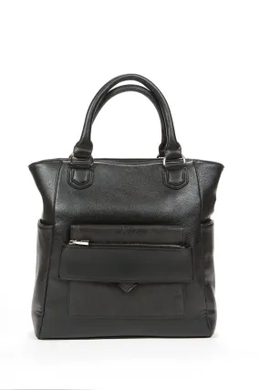 Caiman Tote Black Reptile