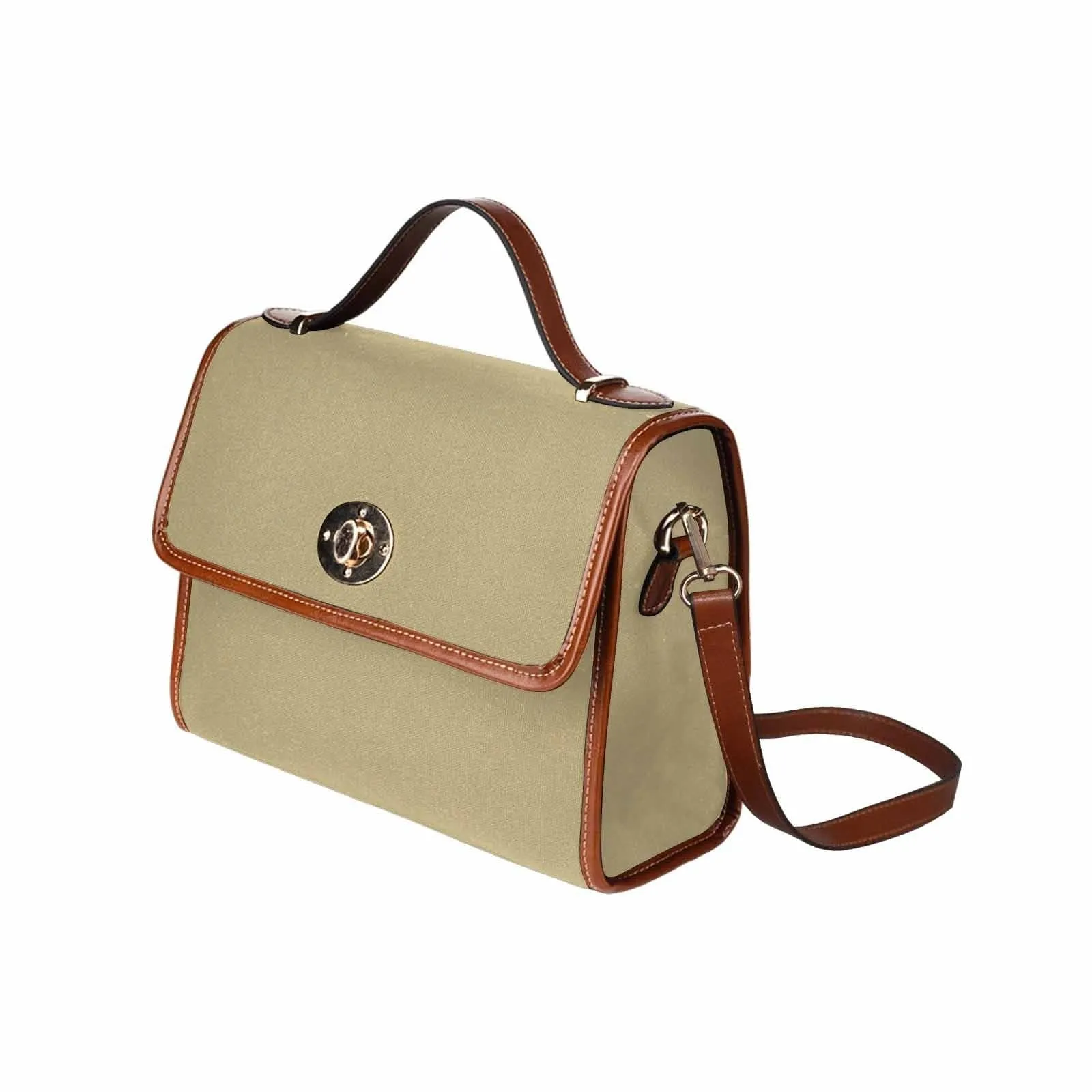 Canvas Bag / Sand Dollar Brown (brown Strap) by inQue.Style