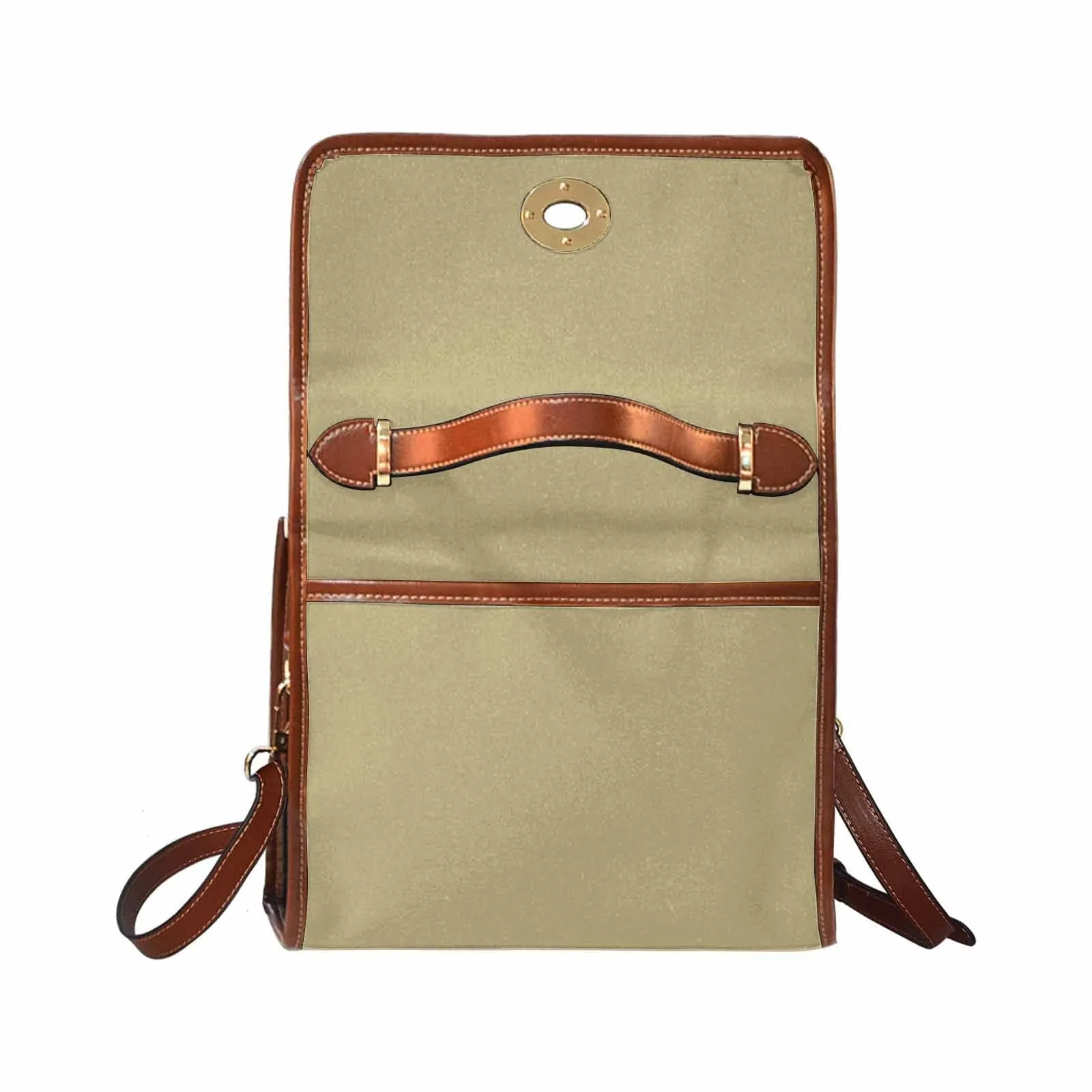 Canvas Bag / Sand Dollar Brown (brown Strap) by inQue.Style