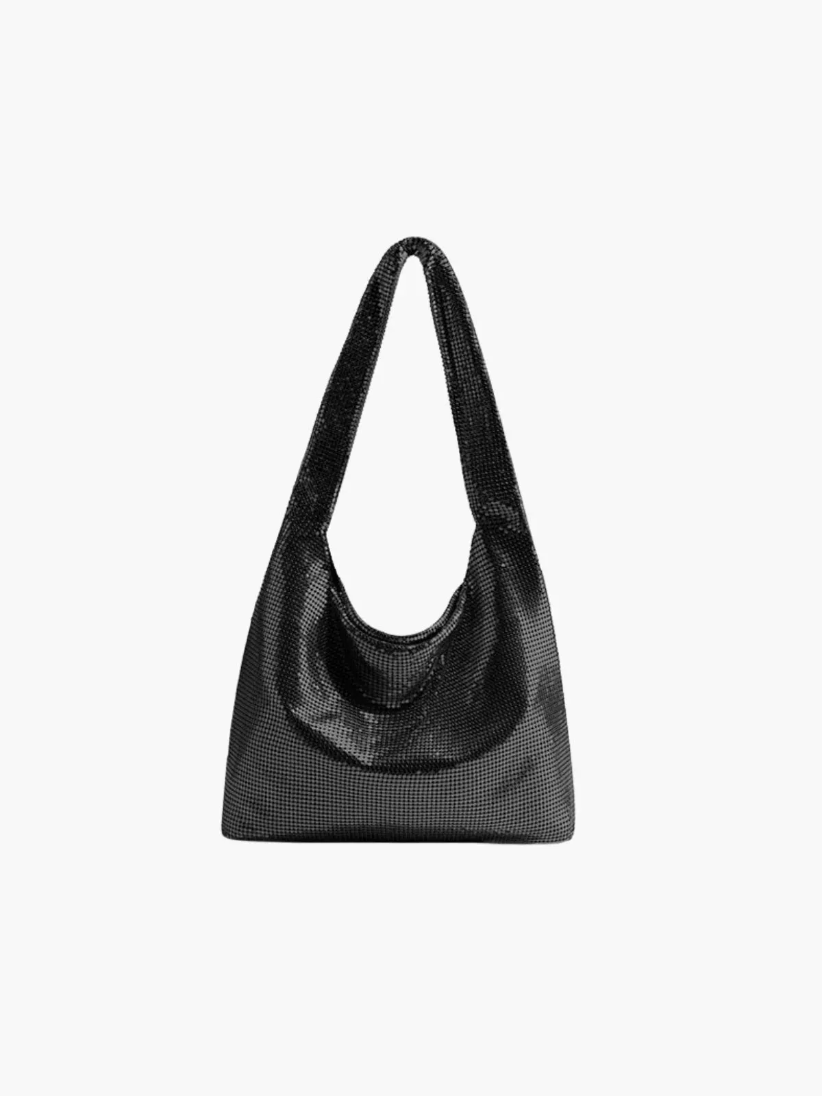 Chain Mesh Hobo Bag with Soft Drape Design