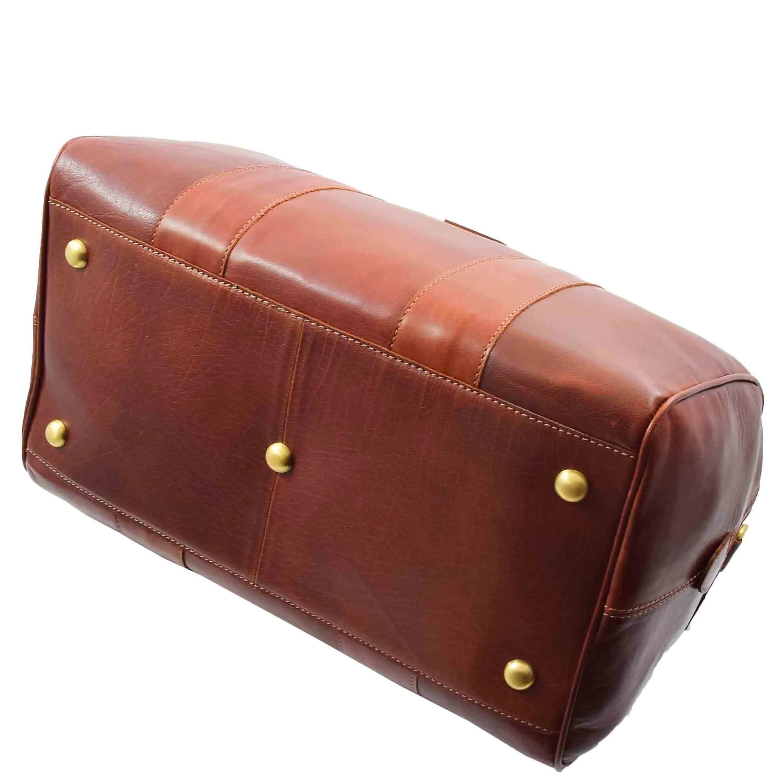 Classic Two Tone Weekend Bag Genoa Chestnut