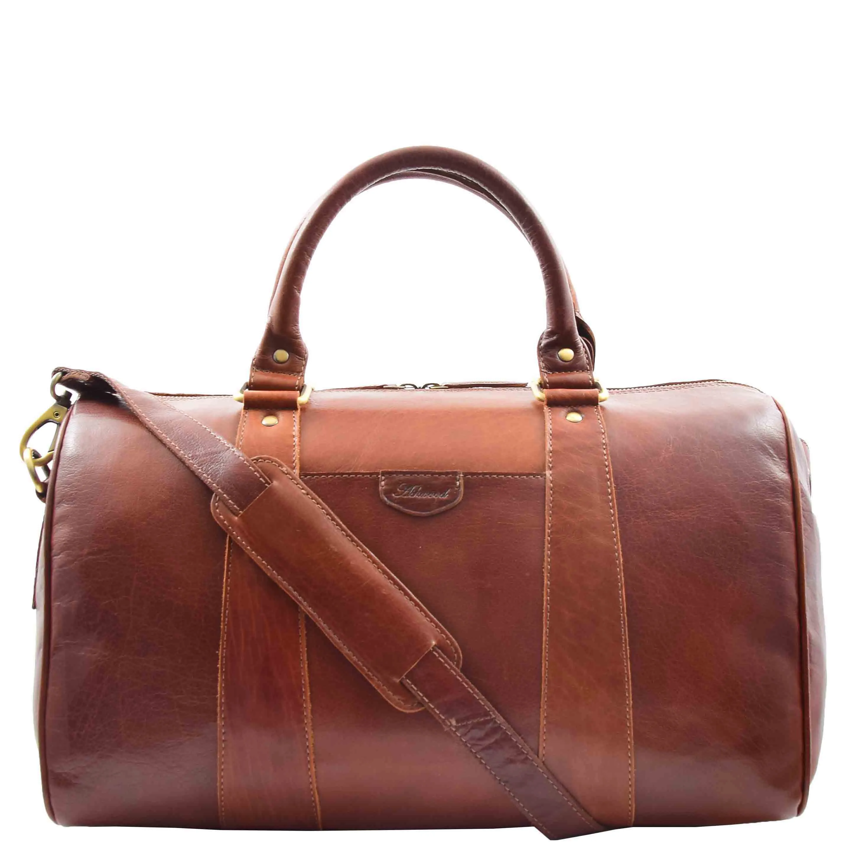 Classic Two Tone Weekend Bag Genoa Chestnut