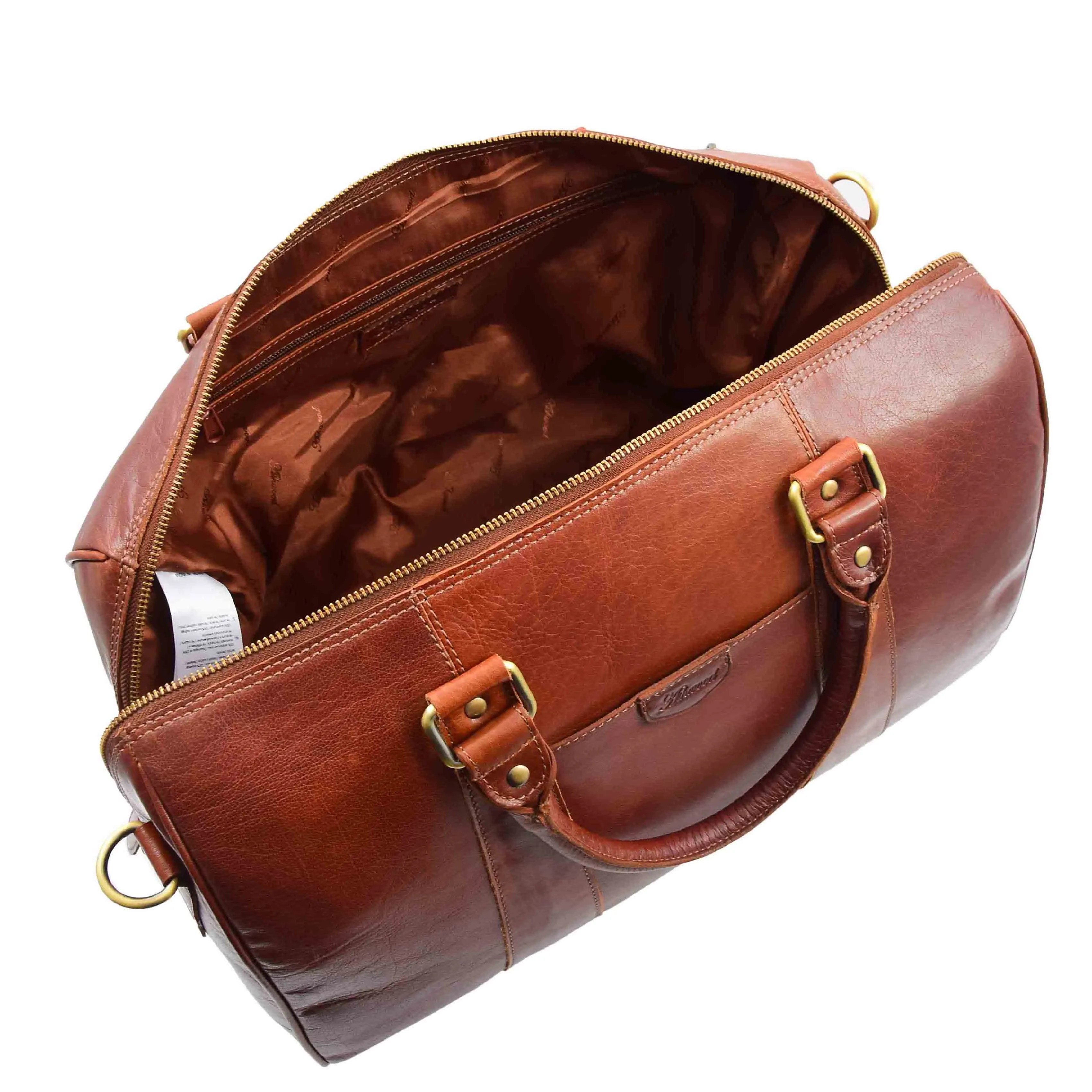 Classic Two Tone Weekend Bag Genoa Chestnut