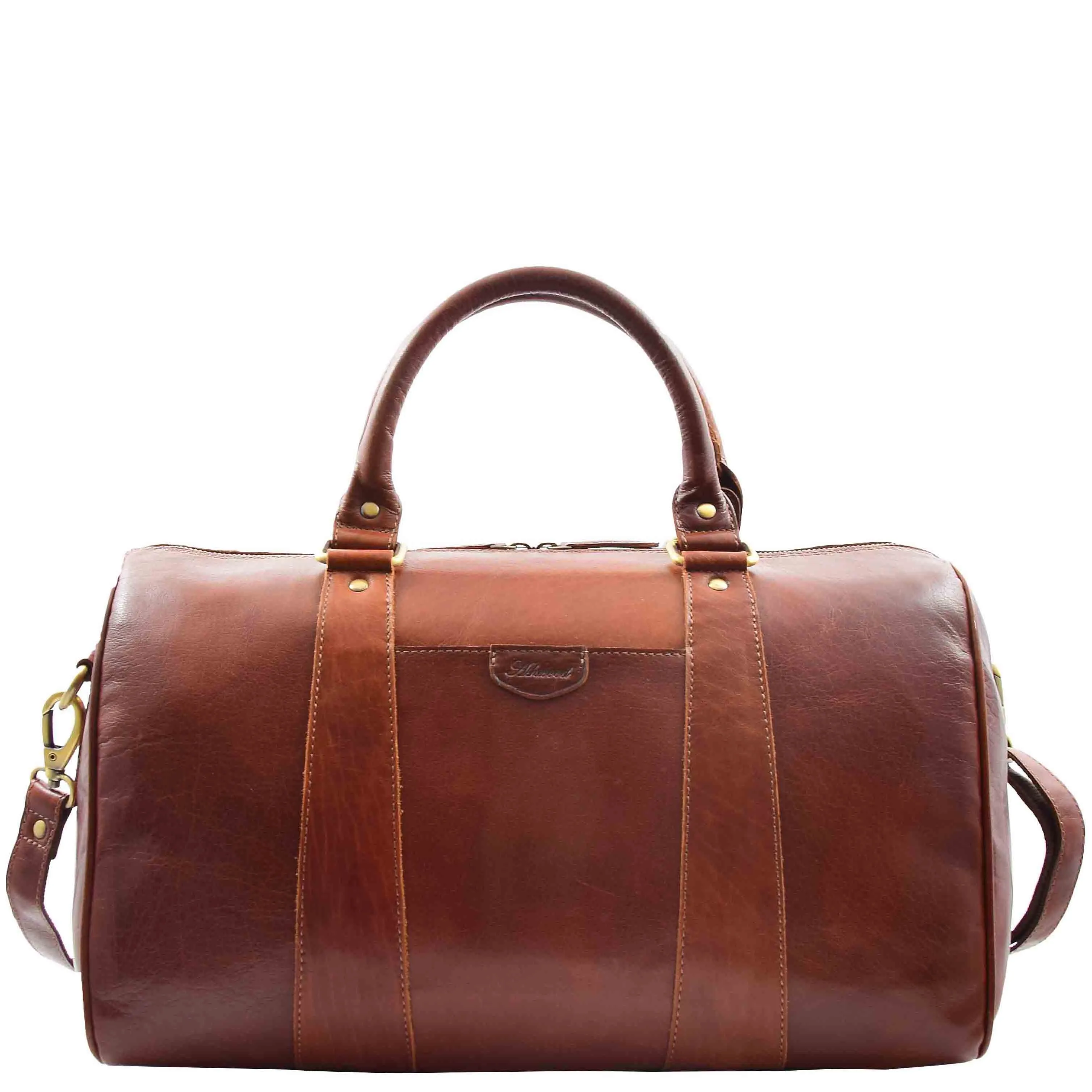 Classic Two Tone Weekend Bag Genoa Chestnut