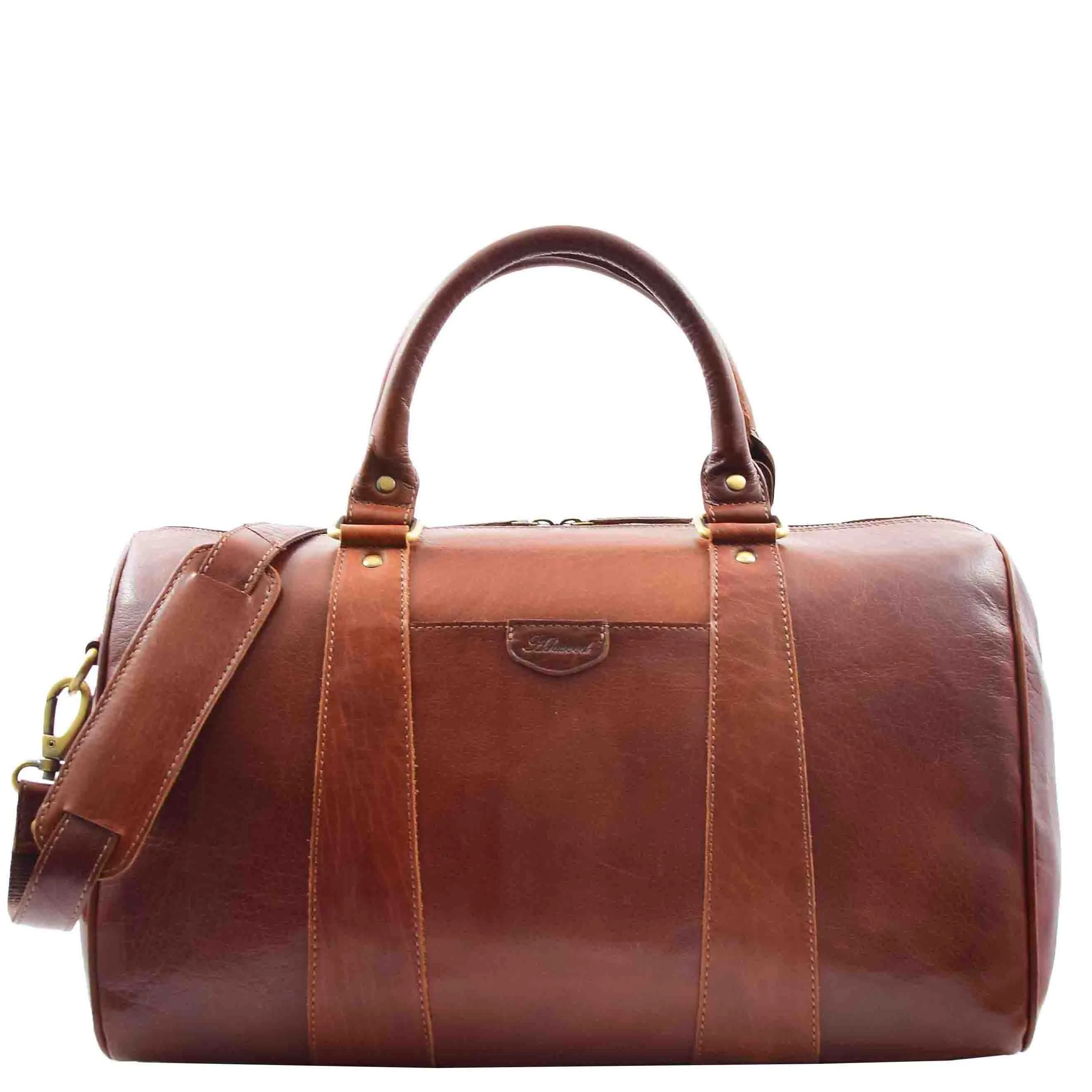 Classic Two Tone Weekend Bag Genoa Chestnut