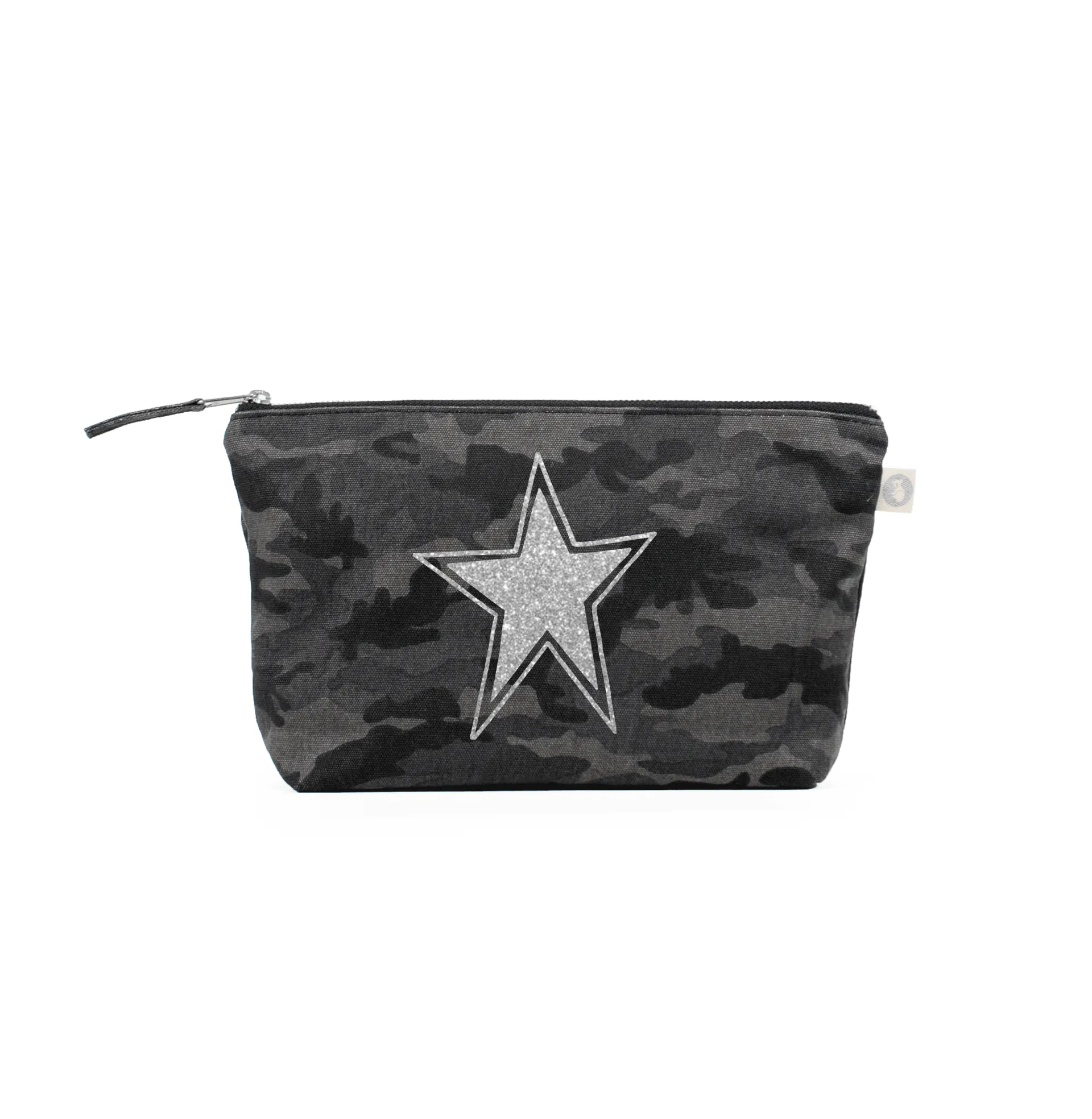 Clutch Bag: Black Camouflage