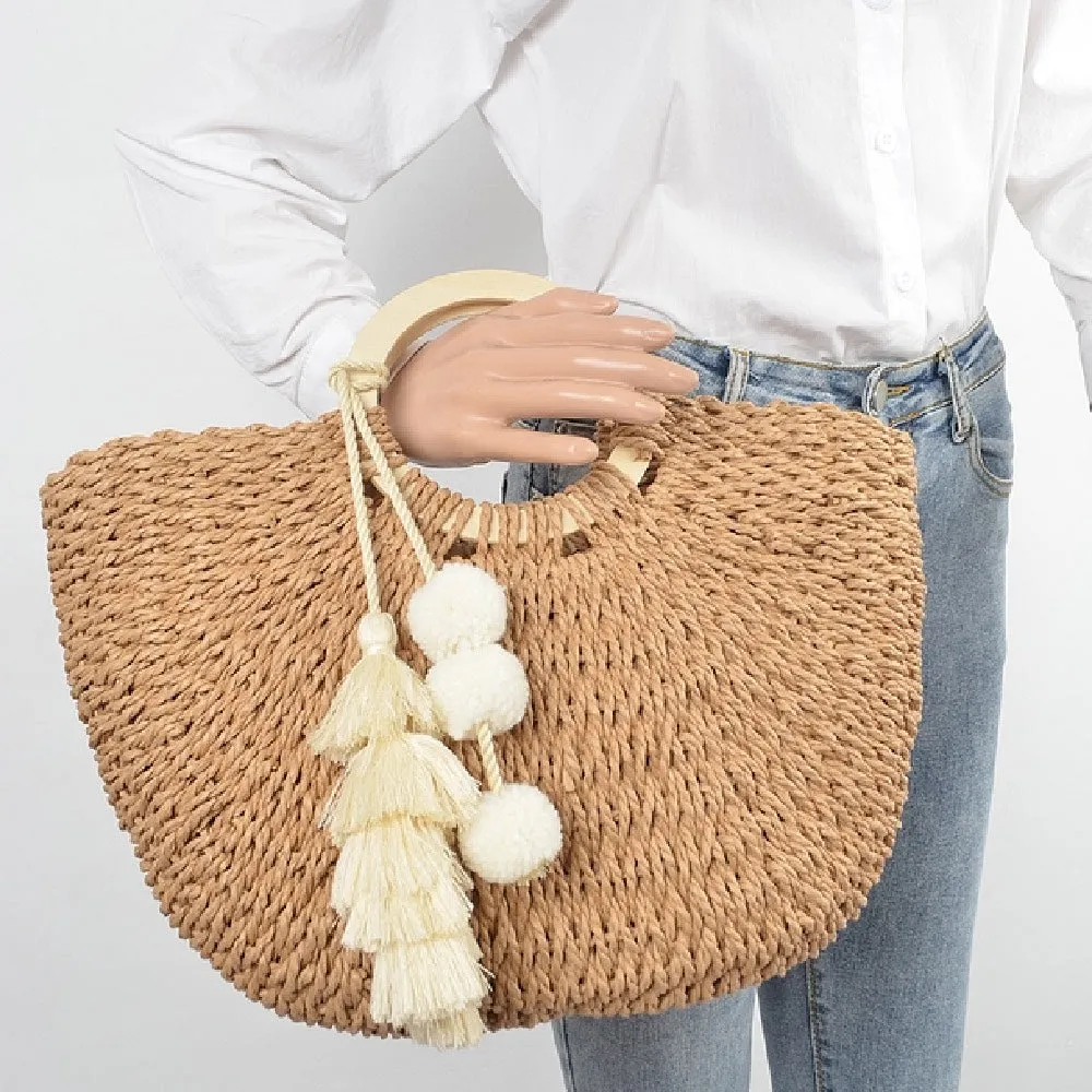 Coconut Island Woven Tote Bag