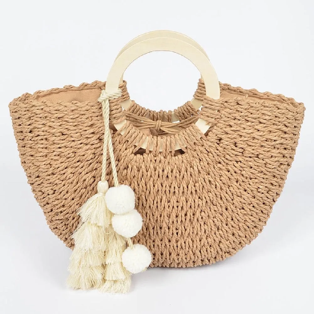 Coconut Island Woven Tote Bag