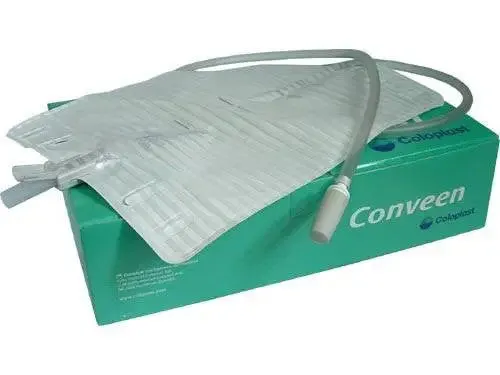 Conveen Bedside Leg Bag with Attached Extension Tubing