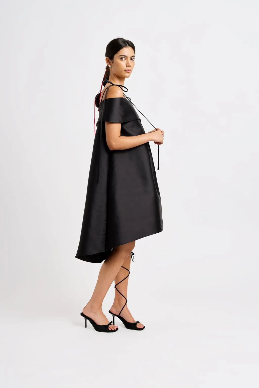 Cora Trapeze Dress Black