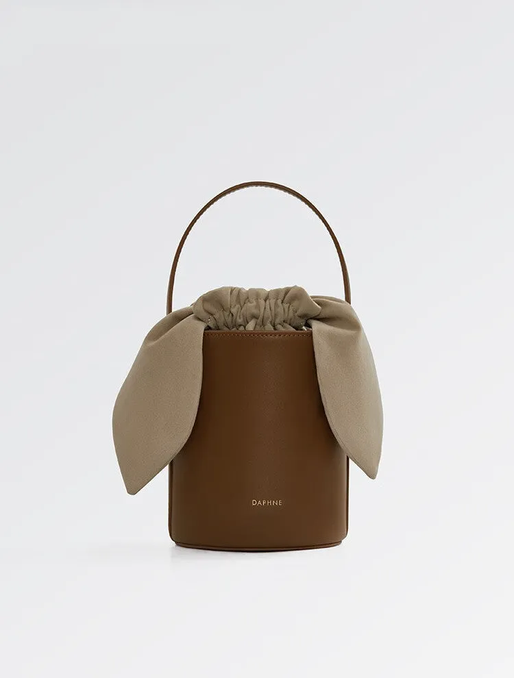 Cowhide Bucket Bag Female