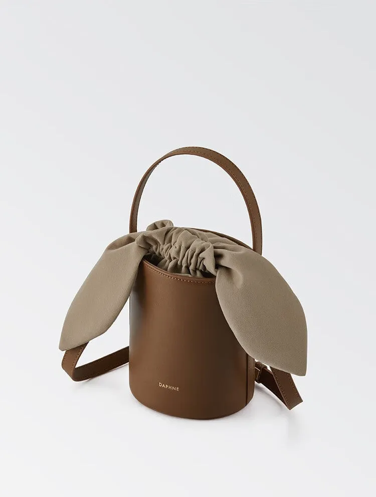 Cowhide Bucket Bag Female