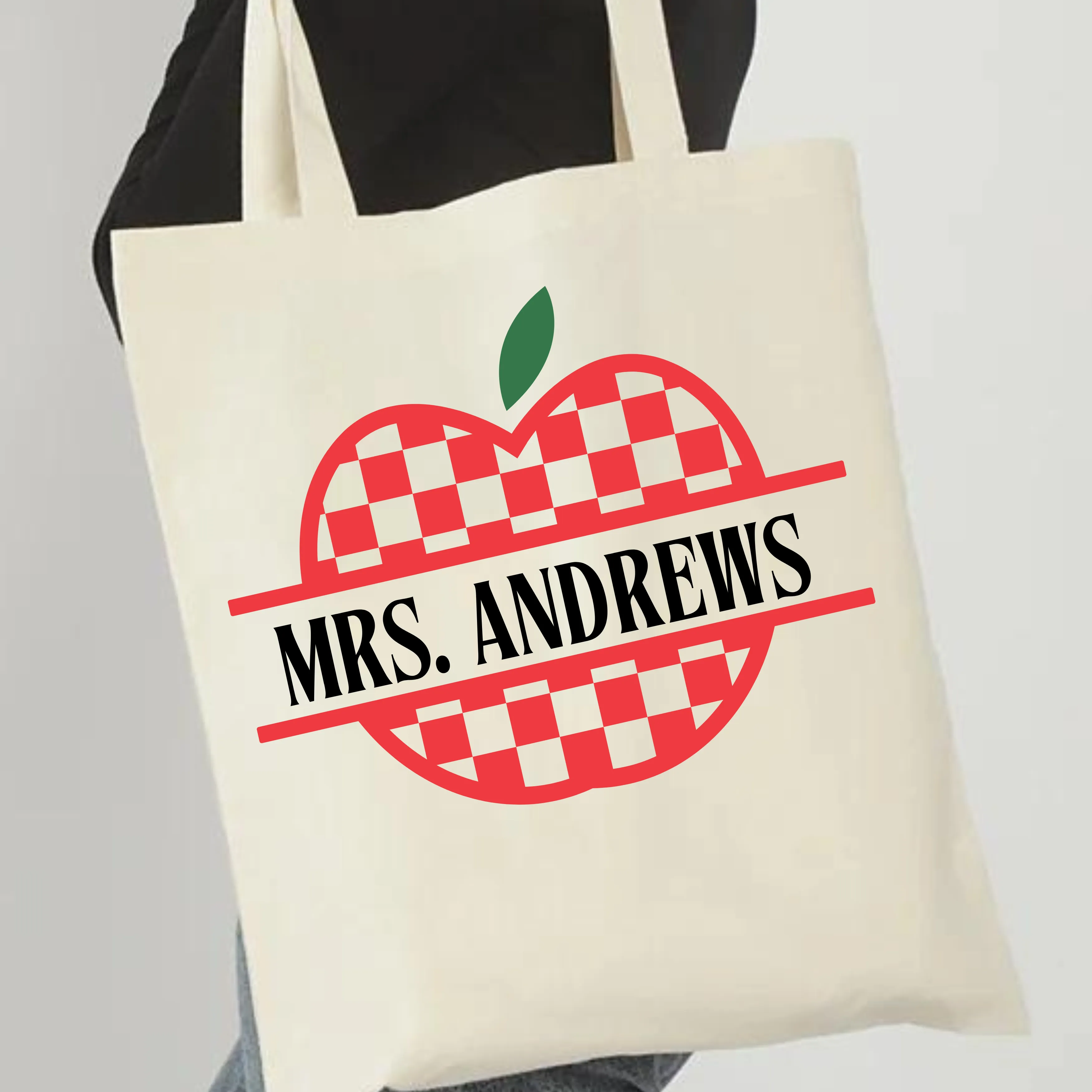 Custom Canvas Tote Bag Teacher Edition