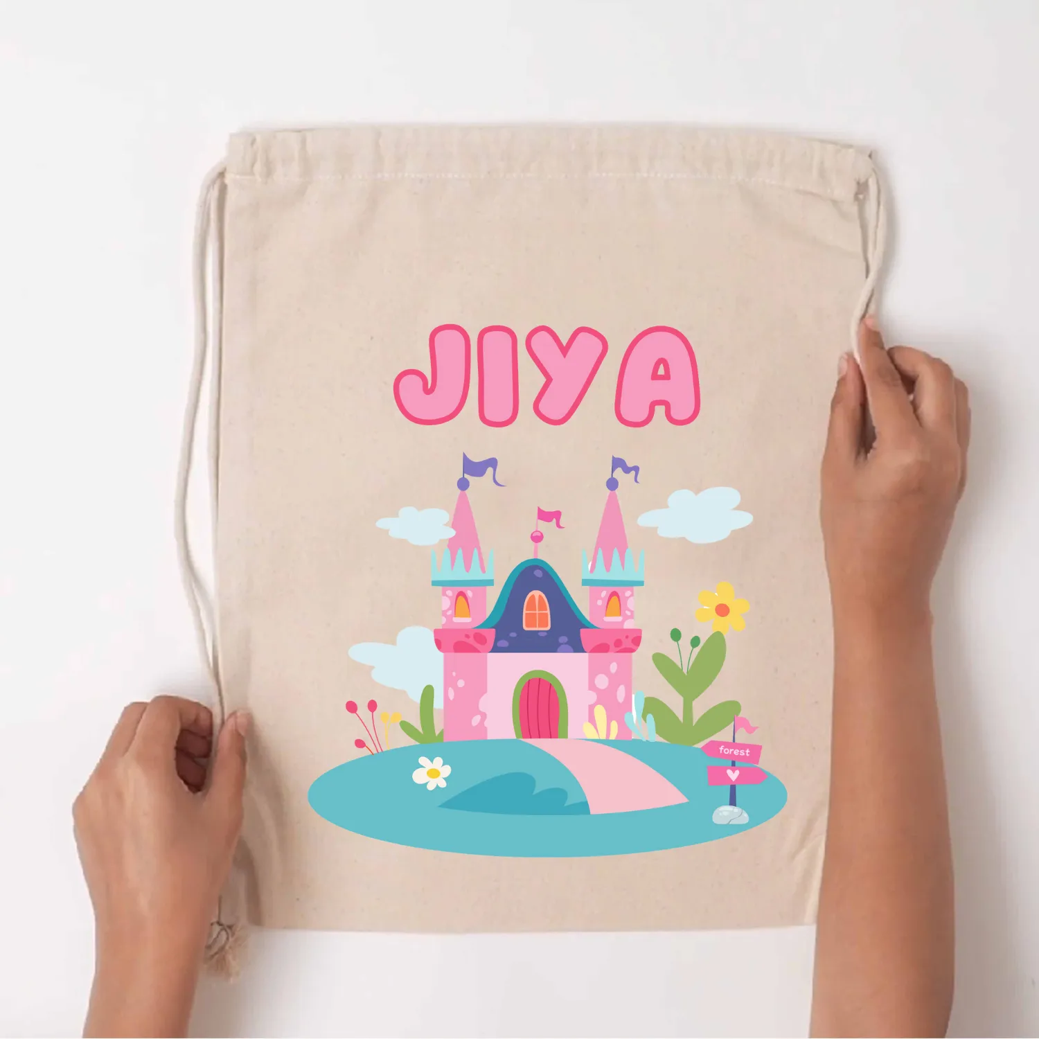 Custom Drawstring Bag - Princess Palace