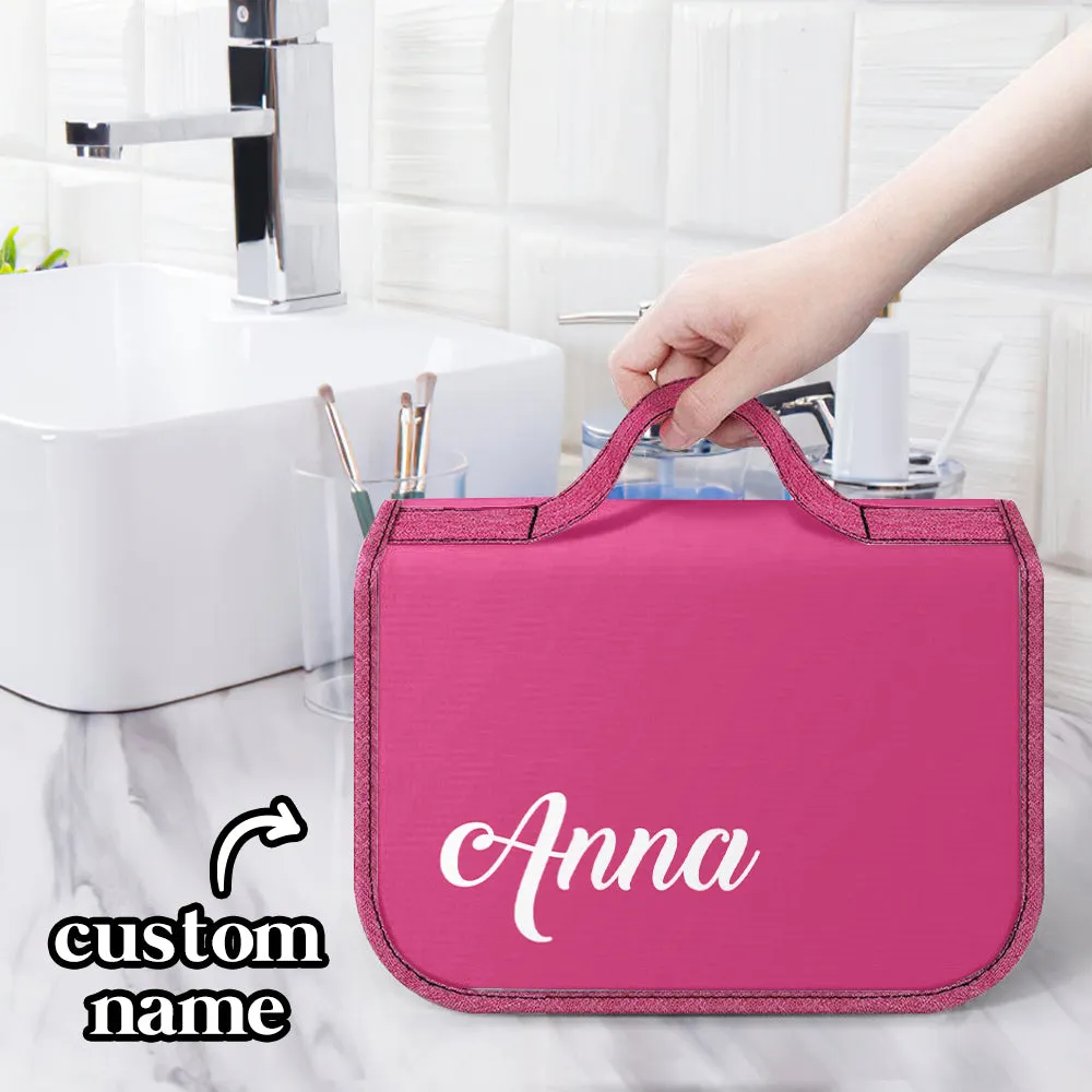 Custom Hanging Toiletry Bag Personalized Cosmetic Makeup Travel Organizer for Men and Women