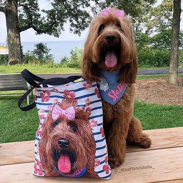 Custom Pet Art Tote Bag